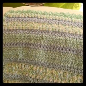 Hand crocheted baby blanket